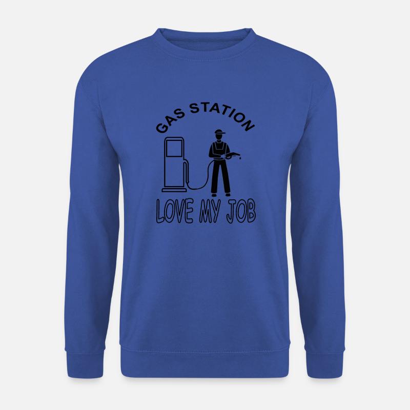 ich bin Tankwart cooler Spruch Tankstelle Geschenk - Unisex Pullover - Royalblau