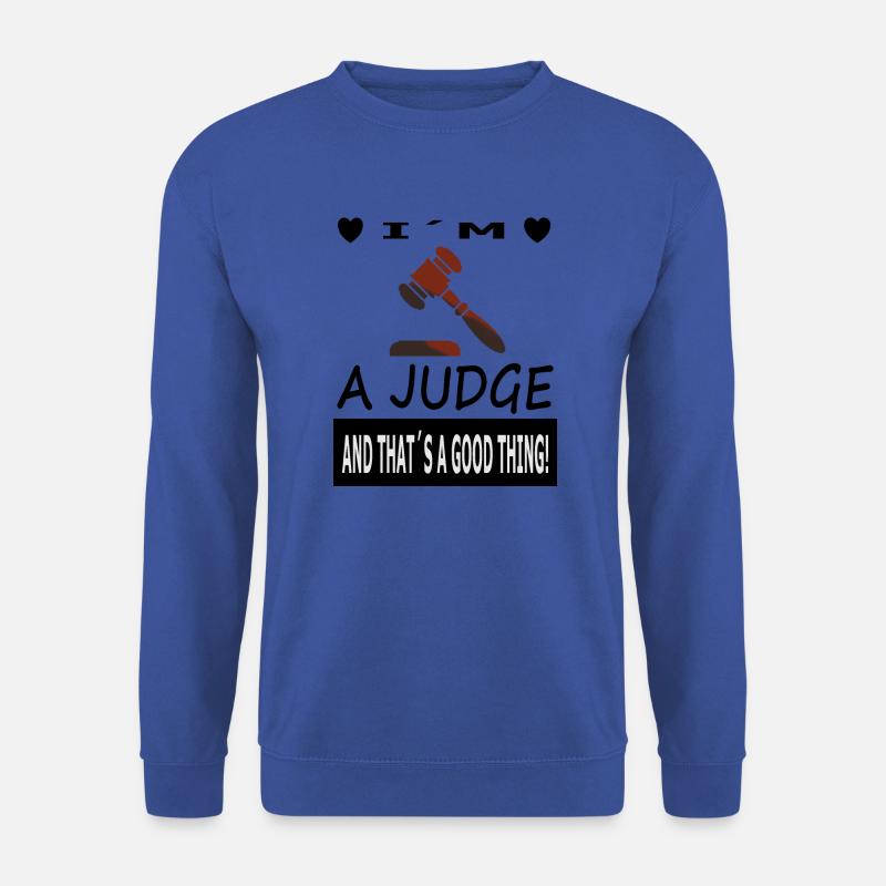 Ich bin Richter Richterin stolzer Richter Geschenk - Unisex Pullover - Royalblau