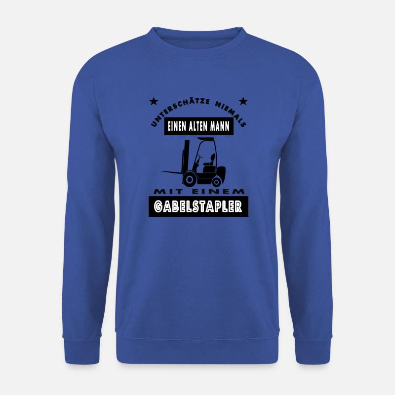 Gabelstapler fahren Gabelstapler-Fahrer Geschenk - Unisex Pullover - Royalblau