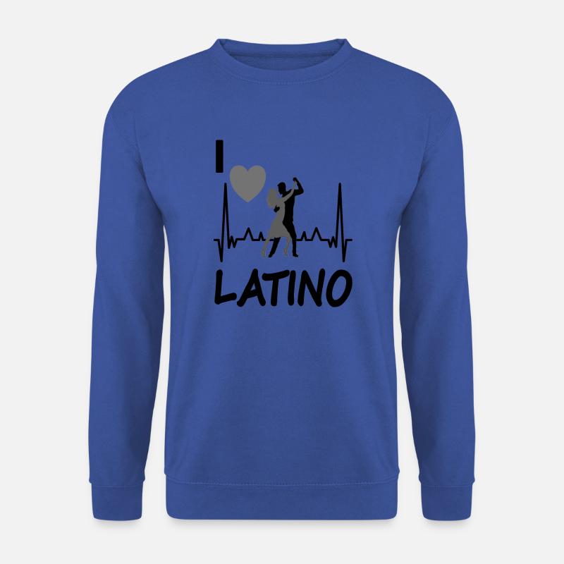 Ich tanze gern Latino Herzschlag Tanzpaar Geschenk - Unisex Pullover - Royalblau