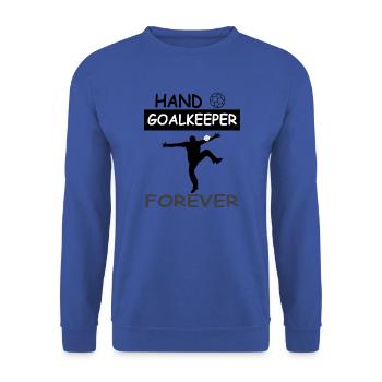 Pour toujours handball gardien de handball jouer sport - Sweat-shirt Unisexe - bleu royal - Devant - Alina (178cm) & Michal (187cm)