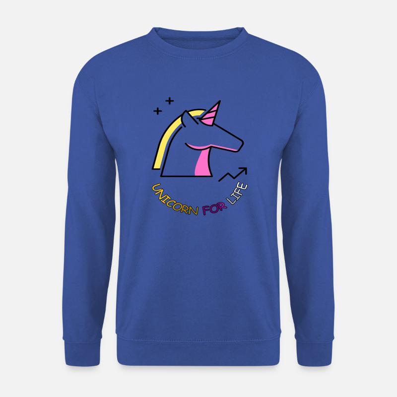 Einhorn für das Leben Pink Fee mythisch Geschenk - Unisex Pullover - Royalblau