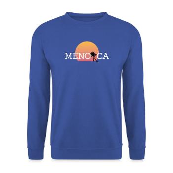 Menorca - Unisex Pullover - Royalblau - Vorne - Alina (178cm) & Michal (187cm)