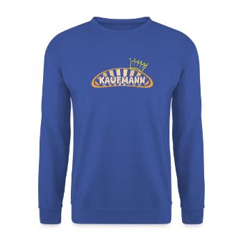 Job Kaufmann - Unisex Pullover - Royalblau - Vorne - Alina (178cm) & Michal (187cm)