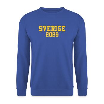 Schweden - Unisex Pullover - Royalblau - Vorne - Alina (178cm) & Michal (187cm)
