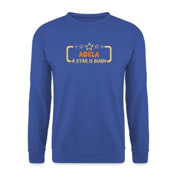 Spruch Adela - Unisex Pullover - Royalblau - Vorne - Alina (178cm) & Michal (187cm)