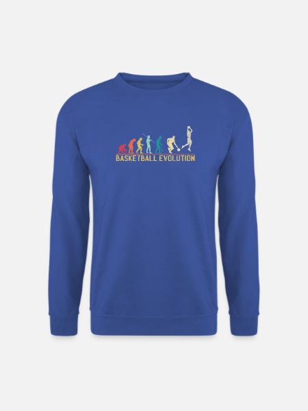 Basketball-Evolutions-Fortschrittsdesign - Unisex Pullover - Royalblau