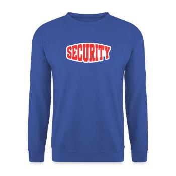 Security - Unisex Pullover - Royalblau - Vorne - Alina (178cm) & Michal (187cm)