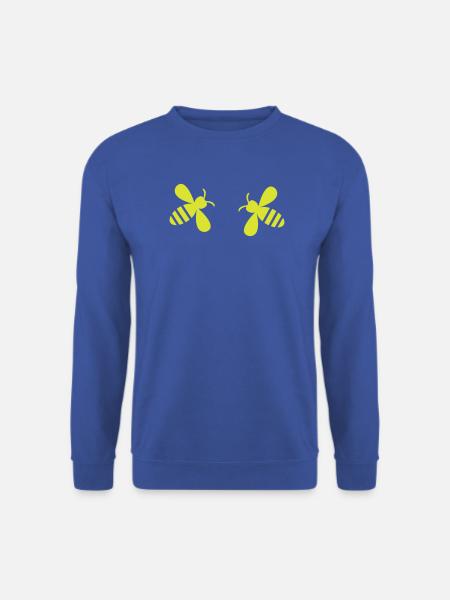 Neonbienen-Duo - Unisex Pullover - Royalblau