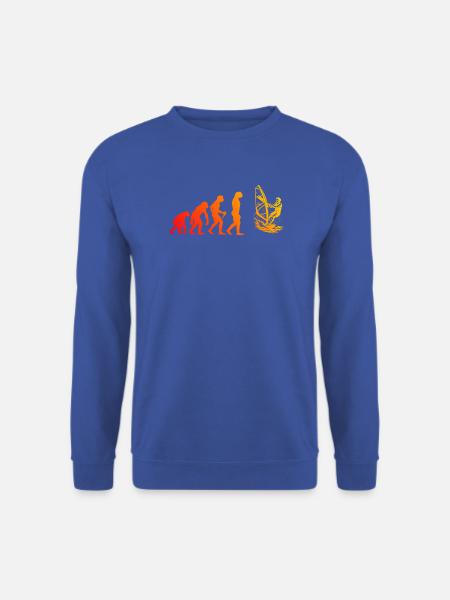 Cleanes Windsurfing Artwork für Windsurf - Unisex Pullover - Royalblau