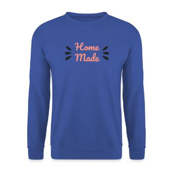 Hausgemachtes Drehbuch Minimalistische Kochküche - Unisex Pullover - Royalblau - Vorne - Alina (178cm) & Michal (187cm)