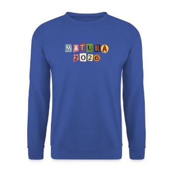 Matura 2026  - Unisex Pullover - Royalblau - Vorne - Alina (178cm) & Michal (187cm)