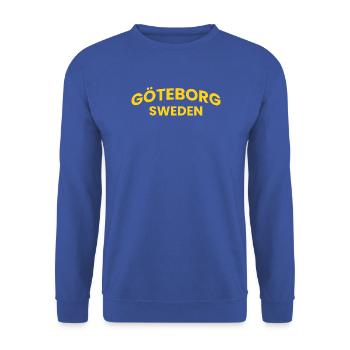 GÖTEBORG Schweden Handlungsbogentext - Unisex Pullover - Royalblau - Vorne - Alina (178cm) & Michal (187cm)