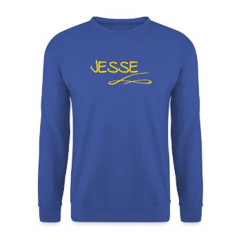 Jesse - Unisex Pullover - Royalblau - Vorne - Alina (178cm) & Michal (187cm)