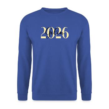Türkische Braut Gelin 2026 - Unisex Pullover - Royalblau - Vorne - Alina (178cm) & Michal (187cm)