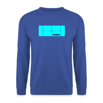 Padelplatz - Unisex Pullover - Royalblau - Vorne - Alina (178cm) & Michal (187cm)