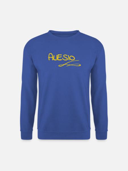 Name Allesio - Unisex Pullover - Royalblau