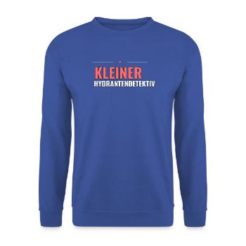 Kleiner Hydrantendetektiv – Kinder T‑Shirt - Unisex Pullover - Royalblau - Vorne - Alina (178cm) & Michal (187cm)