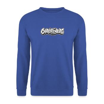 Charlottenburg Berlin Graffiti - Unisex Pullover - Royalblau - Vorne - Alina (178cm) & Michal (187cm)