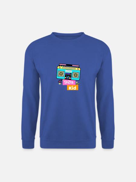 Kassettenrecorder retro Nostalgie Ghettoblaster - Unisex Pullover - Royalblau