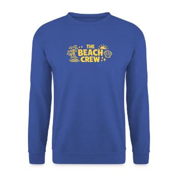 The Beach Crew: Strand, Palmen & Sonne - Unisex Pullover - Royalblau - Vorne - Alina (178cm) & Michal (187cm)