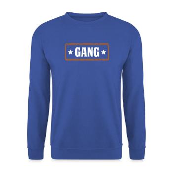 Gang - Unisex Pullover - Royalblau - Vorne - Alina (178cm) & Michal (187cm)