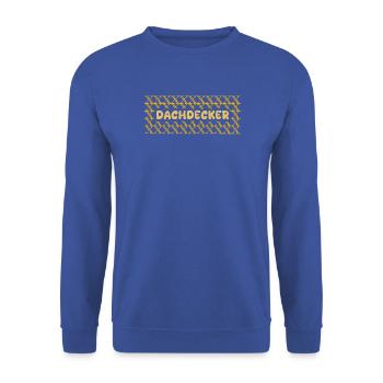 Berufung Dachdecker - Unisex Pullover - Royalblau - Vorne - Alina (178cm) & Michal (187cm)