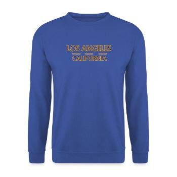 Los Angeles, Kalifornien - Unisex Pullover - Royalblau - Vorne - Alina (178cm) & Michal (187cm)