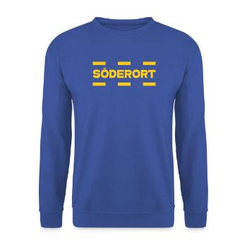 Söderort - Stockholm - Unisex Pullover - Royalblau - Vorne - Alina (178cm) & Michal (187cm)