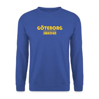 Göteborger aus Göteborg - Unisex Pullover - Royalblau - Vorne - Alina (178cm) & Michal (187cm)