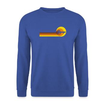  Billardtisch Billard Pool Vintage 70er 80er - Unisex Pullover - Royalblau - Vorne - Alina (178cm) & Michal (187cm)