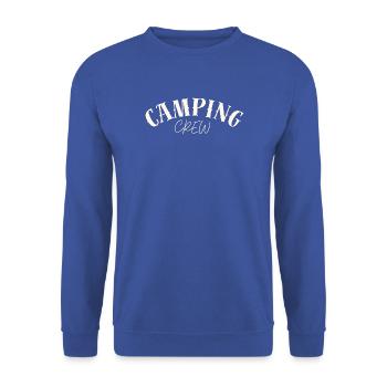 Camping Crew - Unisex Sweatshirt - royal blue - Front - Alina (178cm) & Michal (187cm)