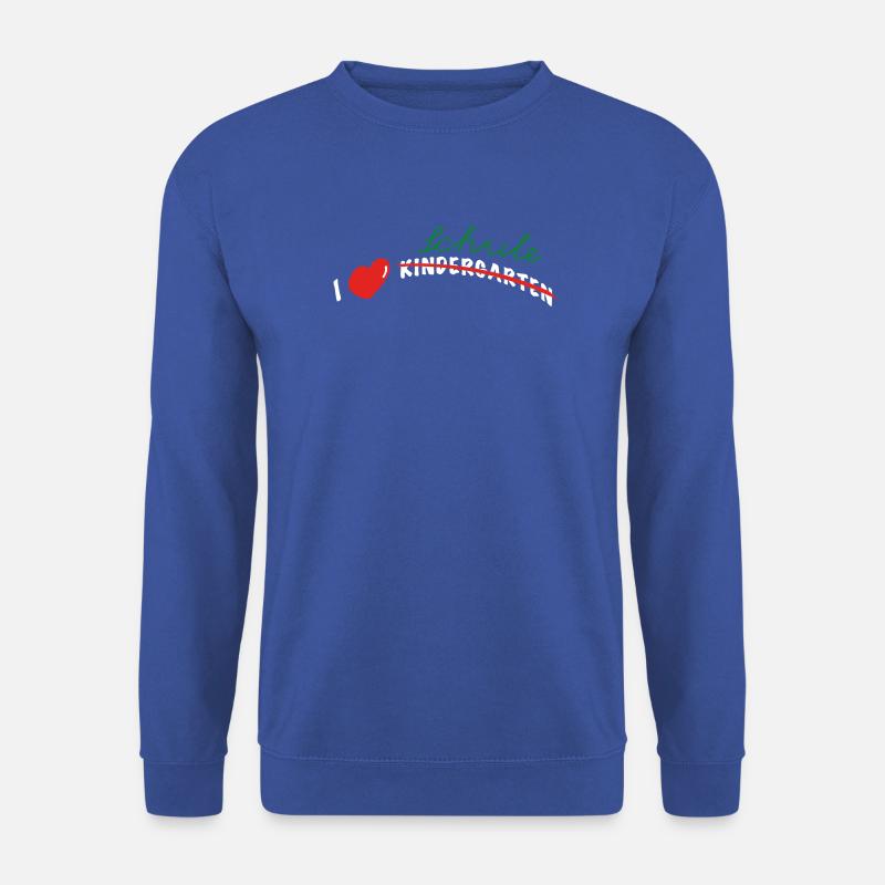I love Schule - Unisex Pullover - Royalblau