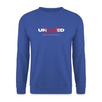 RAWMOVE – Strength In Motion  - Unisex Pullover - Royalblau - Vorne - Alina (178cm) & Michal (187cm)