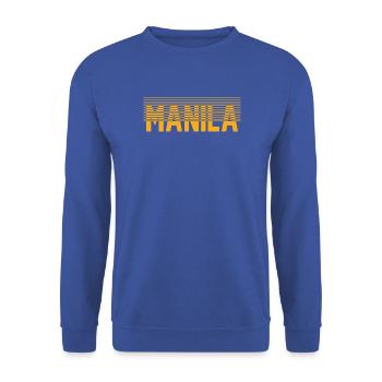 Manila - Unisex Pullover - Royalblau - Vorne - Alina (178cm) & Michal (187cm)