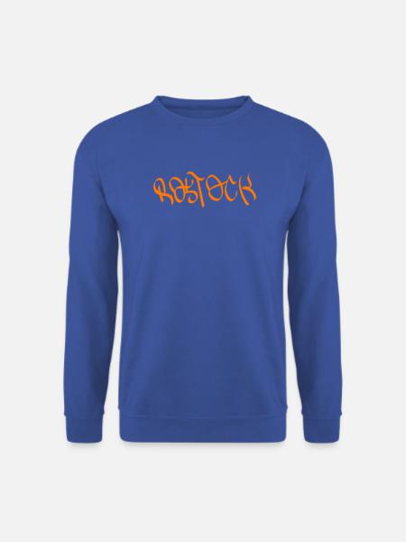 Rostock Graffiti Orange - Unisex Pullover - Royalblau