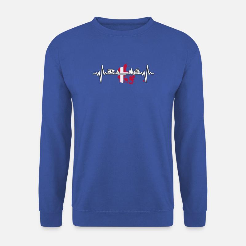 Dänemark Camping Denmark Camper Design - Unisex Pullover - Royalblau