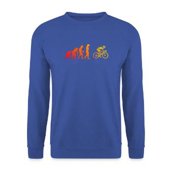 Geschenkidee für einen Roadbike mit Roadbike - Unisex Pullover - Royalblau - Vorne - Alina (178cm) & Michal (187cm)