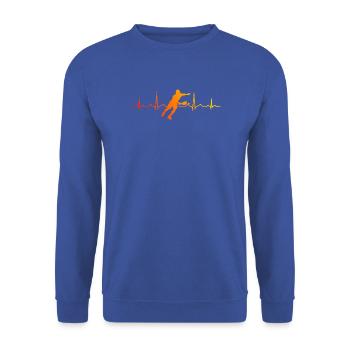 Pickleball Match Design für pickleball player Fans - Unisex Pullover - Royalblau - Vorne - Alina (178cm) & Michal (187cm)