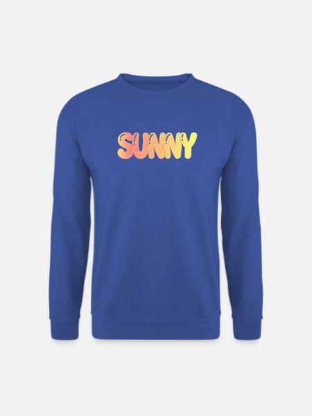 Sunny Retro Gradient - Unisex Pullover - Royalblau