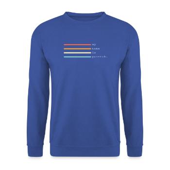 Mein Name ist Patrick - Unisex Pullover - Royalblau - Vorne - Alina (178cm) & Michal (187cm)