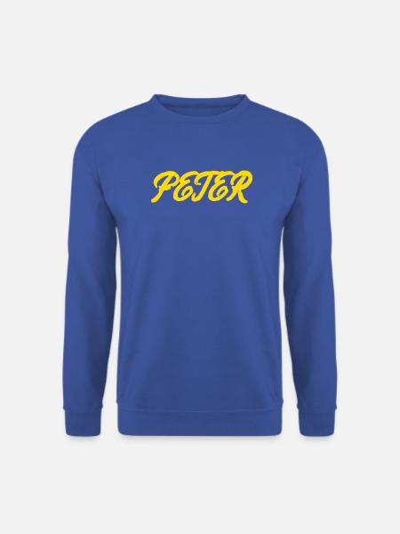 gel er text peter - Unisex Pullover - Royalblau