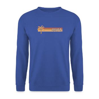 Aruba - Unisex Pullover - Royalblau - Vorne - Alina (178cm) & Michal (187cm)