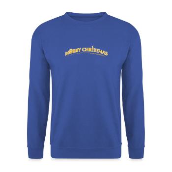 merry Christmas | Dirty - Unisex Sweatshirt - royal blue - Front - Alina (178cm) & Michal (187cm)