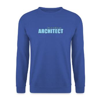 Architect - Unisex Sweatshirt - royal blue - Front - Alina (178cm) & Michal (187cm)