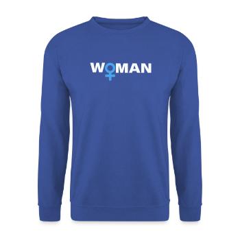 Woman - Unisex Sweatshirt - royal blue - Front - Alina (178cm) & Michal (187cm)