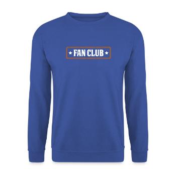 Fan Club - Unisex Pullover - Royalblau - Vorne - Alina (178cm) & Michal (187cm)