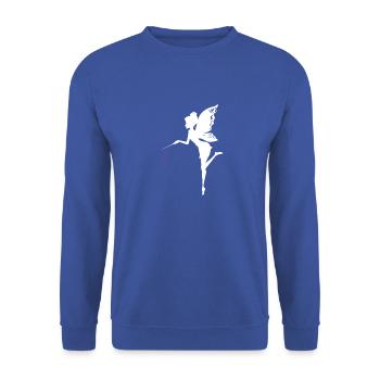 Fée t-shirt - Sweat-shirt Unisexe - bleu royal - Devant - Alina (178cm) & Michal (187cm)