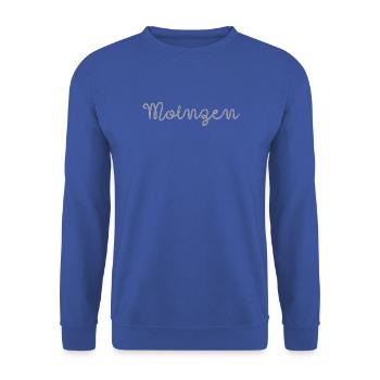 Moinzen - Unisex Pullover - Royalblau - Vorne - Alina (178cm) & Michal (187cm)