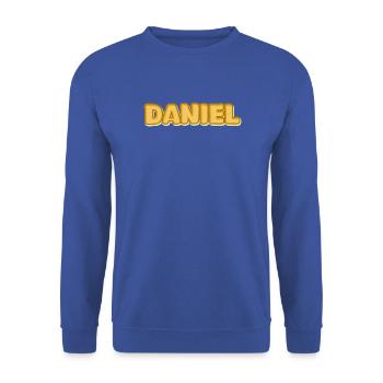 Daniel Daniel - Unisex Pullover - Royalblau - Vorne - Alina (178cm) & Michal (187cm)